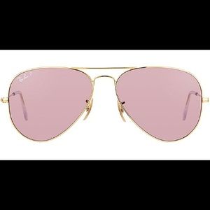 Ray-Ban Aviator Classic Gold Polarized Pink Legend Sunglasses